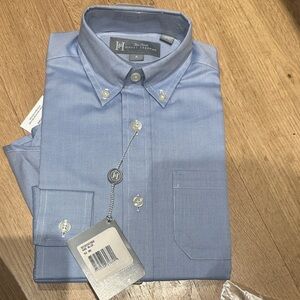 Hickey Freeman Light Blue Button-Down Shirt boys sz 6 bnwt
